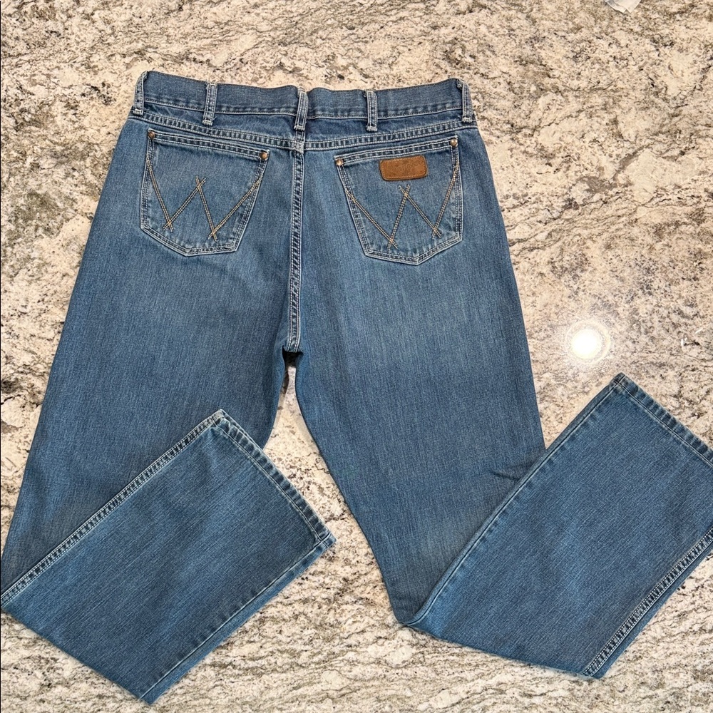 Wrangler Retro Men's Denim Bootcut Jeans - Picture 3 of 8